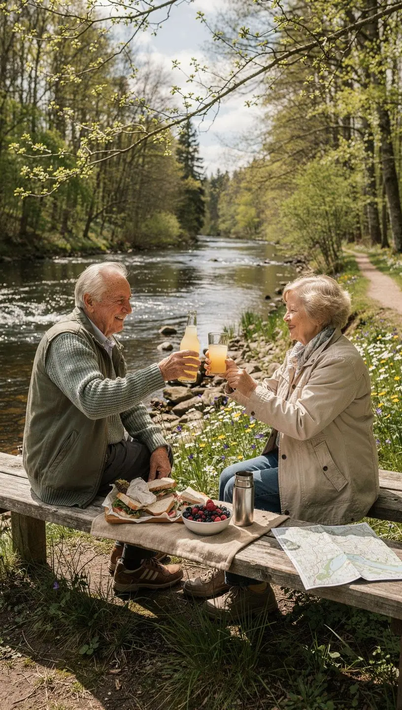 Eesti kaunis mets, kus valgus paistab läbi puude.
